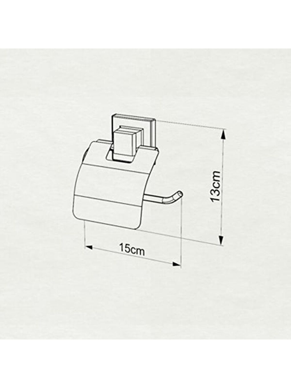 Siyah Easy Fix Kapaklı Tuvalet Kağıtlığı-2