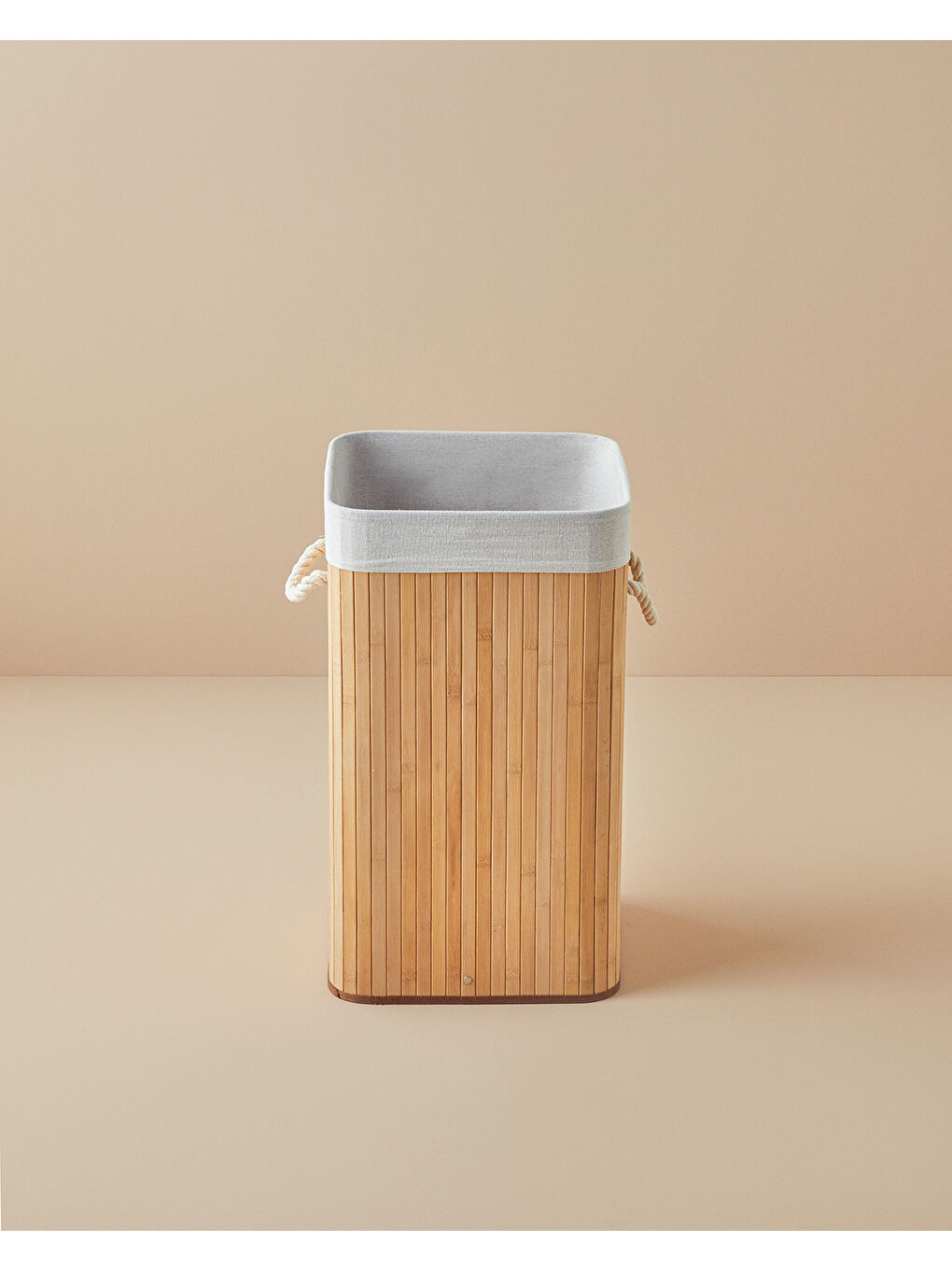 Fancy Katlanabilir Çamaşır Sepeti Bej-2