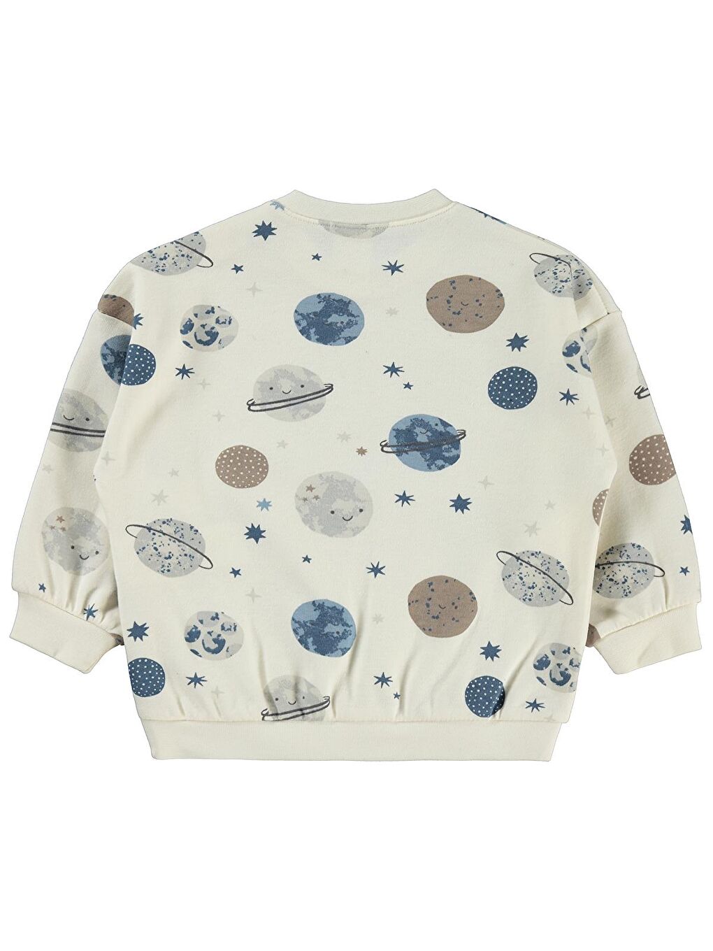 Baby Gezegen Empirme 6-18 Ay Sweatshirt - Ekru-1
