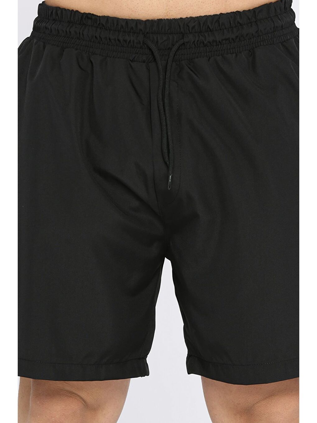 Siyah Erkek Cepli Deniz Şortu