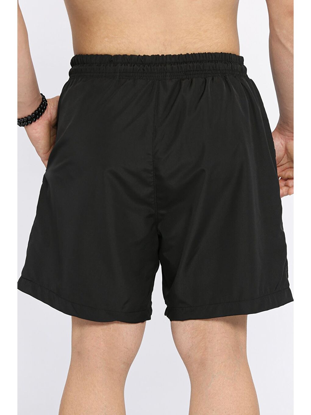 Siyah Erkek Cepli Deniz Şortu-1