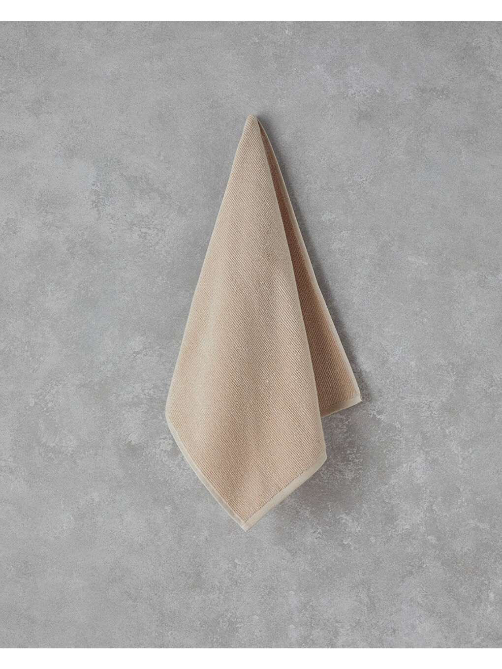 Fluffy Pamuk Plus Pamuklu Yüz Havlusu 50x80 cm Bej