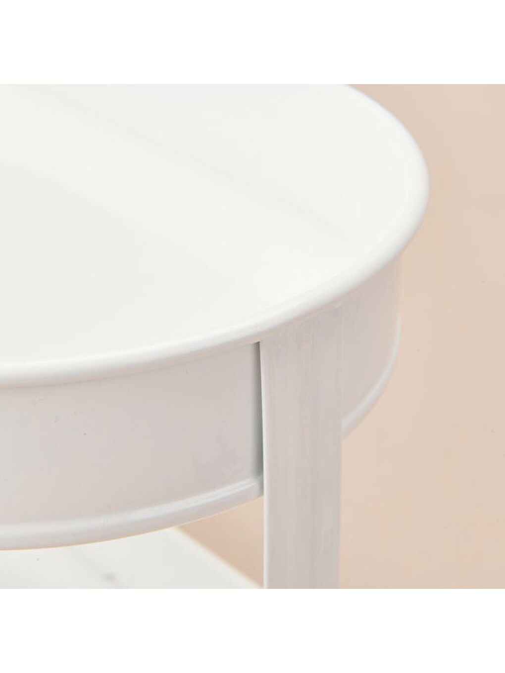 Bath 2 Katlı Oval Organizer - Beyaz - 32,5x19 cm-1