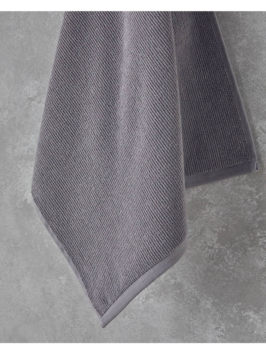 Fluffy Pamuk Plus Pamuklu Yüz Havlusu 50x80 cm Gri-1