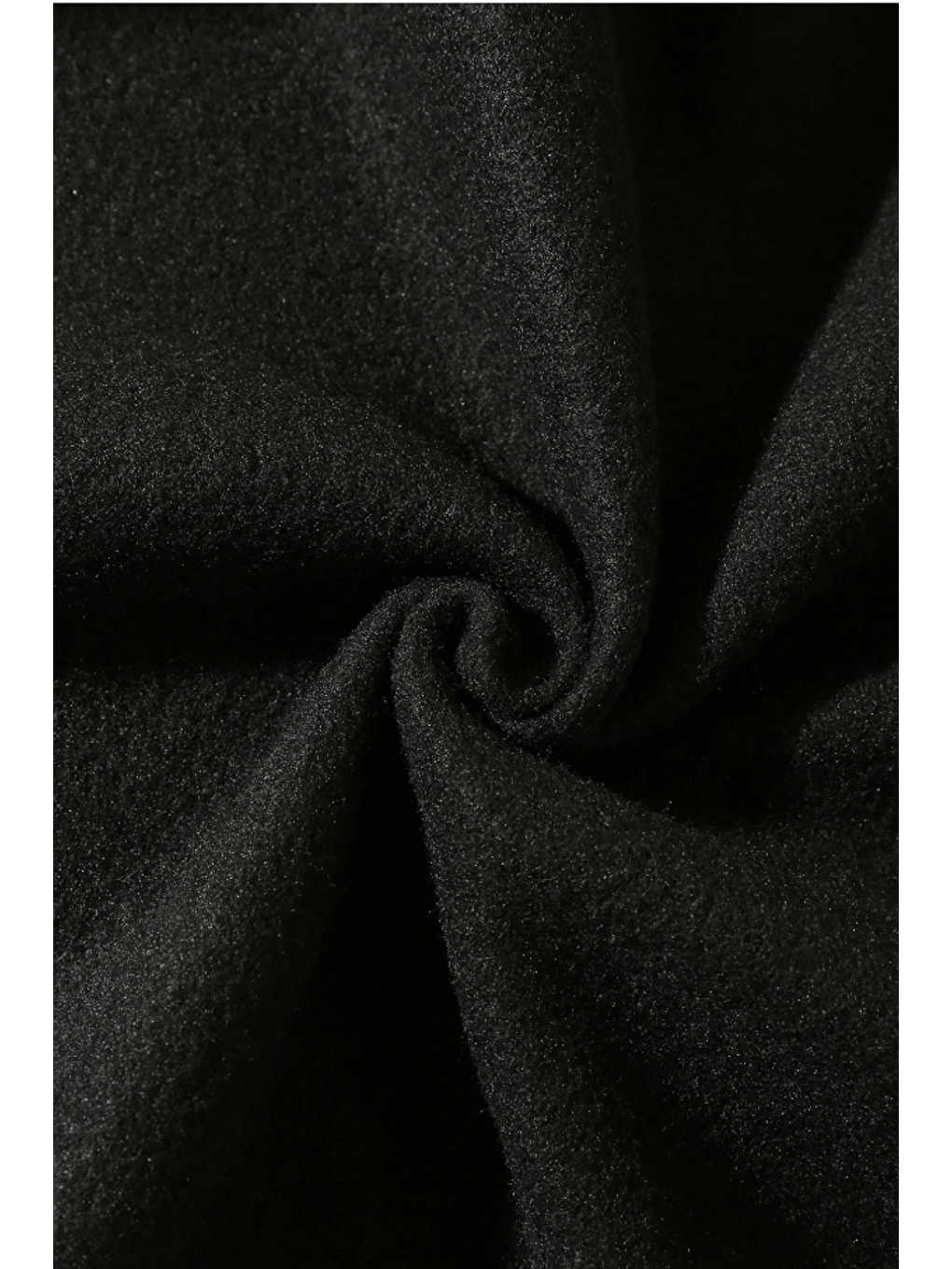 Kadın Kapüşonlu Şardonlu Siyah Renk Crop Sweatshirt-4