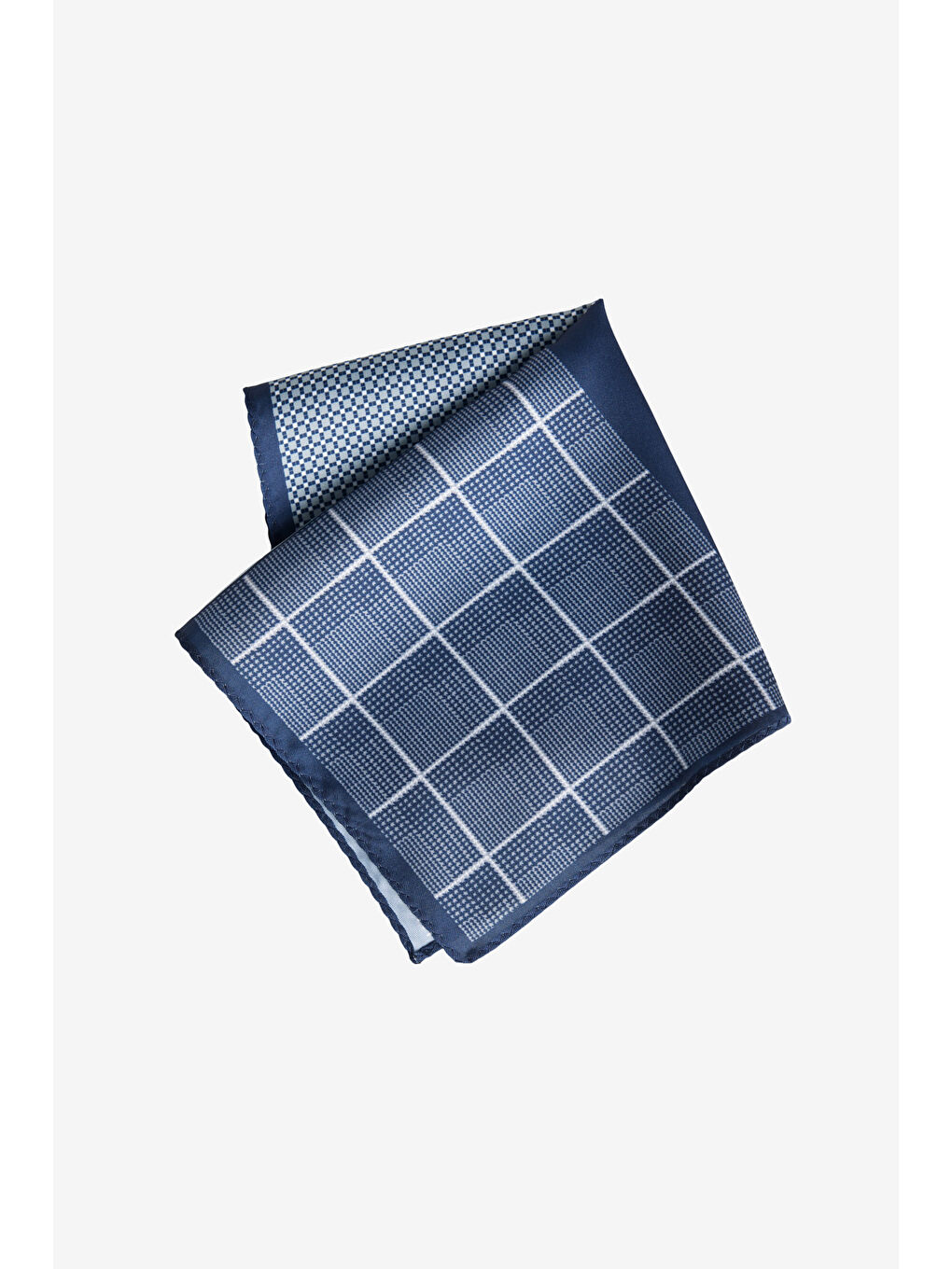 Erkek Lacivert Desenli Mendil