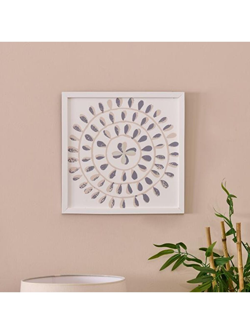 Deco Butas Tablo - Bej - 40x40 cm