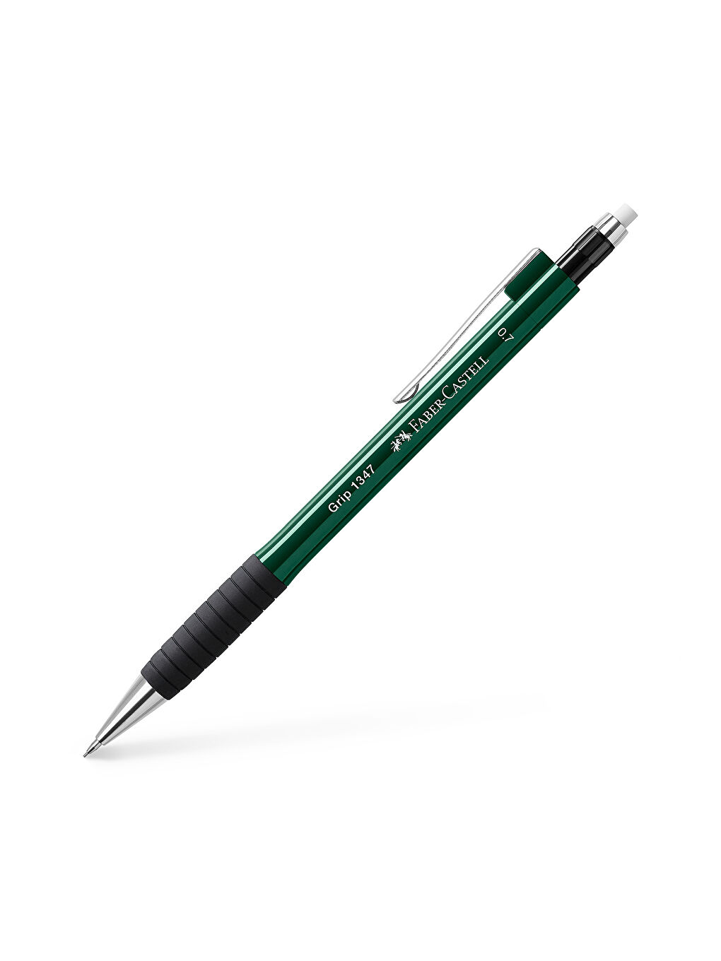 Grip 1345/47 Versatil Kalem, 0.7 mm, Koyu Yeşil, Ergonomik Tutuş, Yaylı Uç, Uzun Silgi