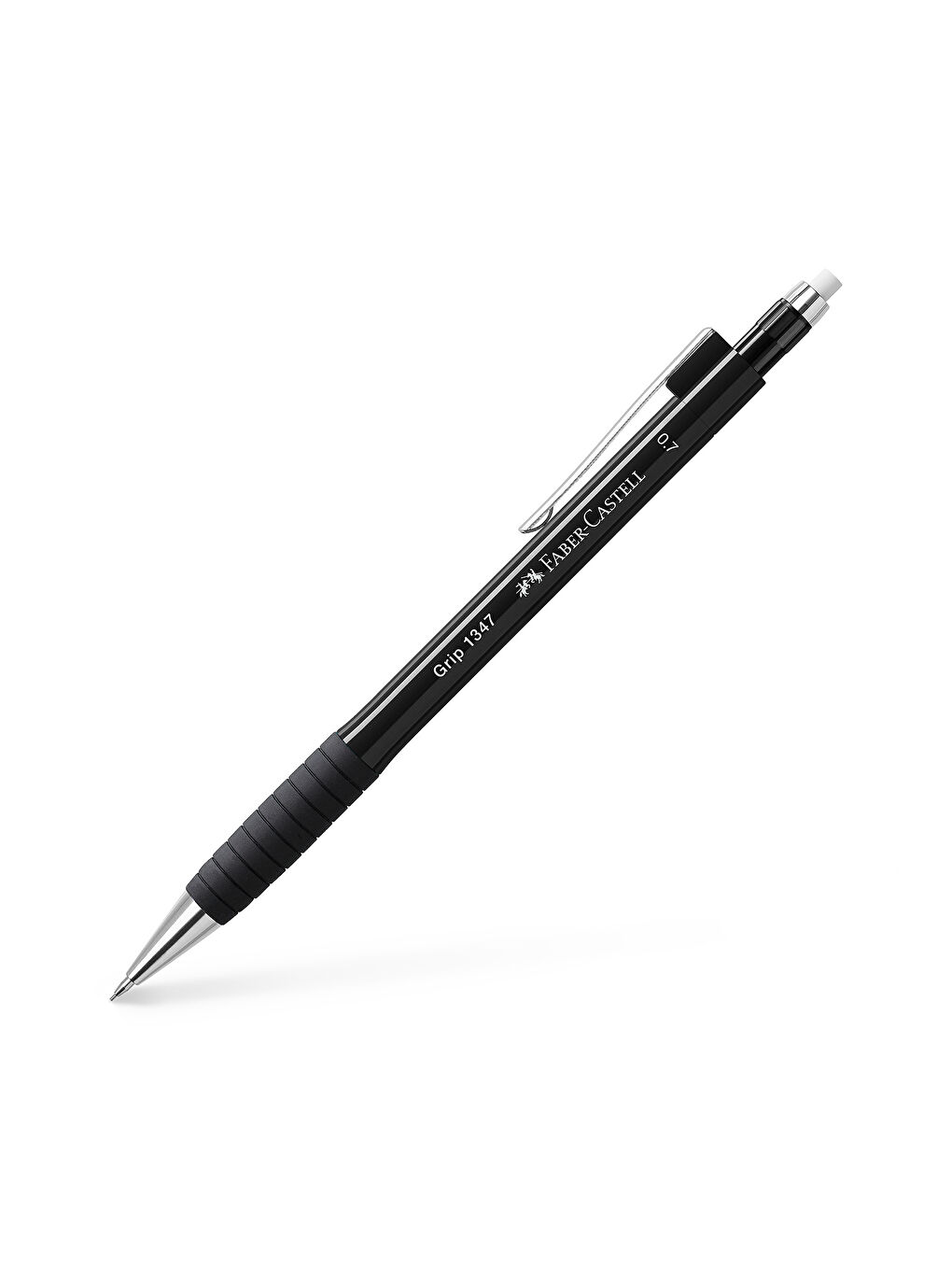 Grip 1345/47 Versatil Kalem, 0.7 mm, Siyah, Ergonomik Tutuş, Yaylı Uç, Uzun Silgi, Modern Tasarım