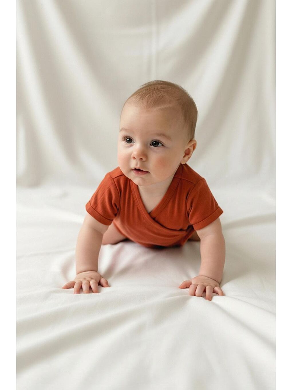 Kahverengi Müslin Kruvaze Badi-1