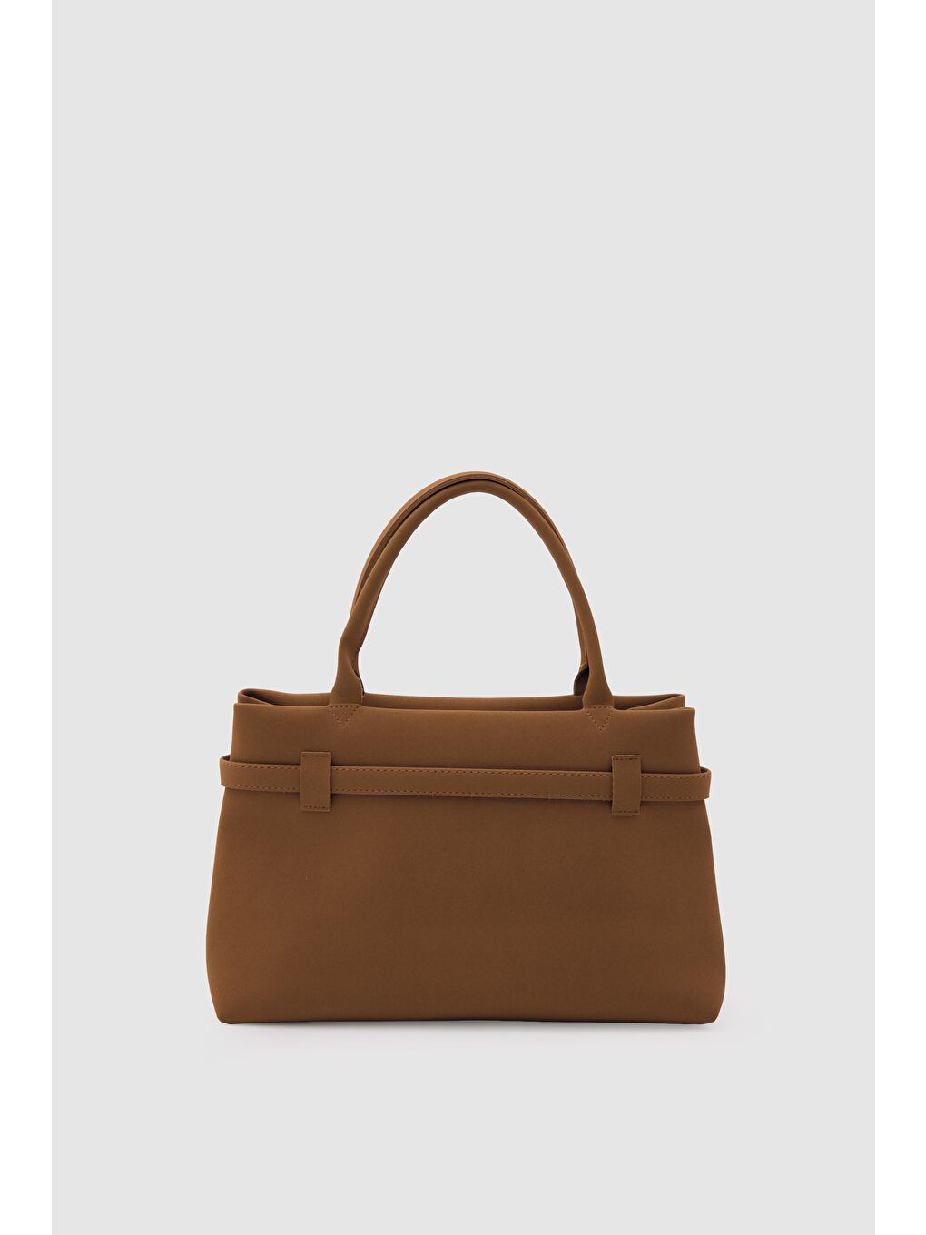 Kahverengi Mussel Süet Omuz Çantası Taba-5