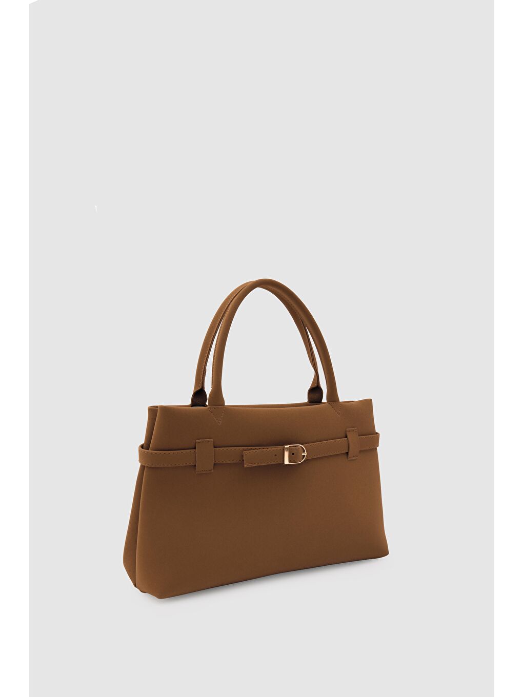 Kahverengi Mussel Süet Omuz Çantası Taba-6