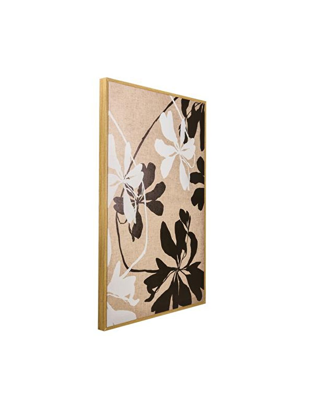 Deco Flora Tablo - Bej / Kahverengi - 90x60 cm-1