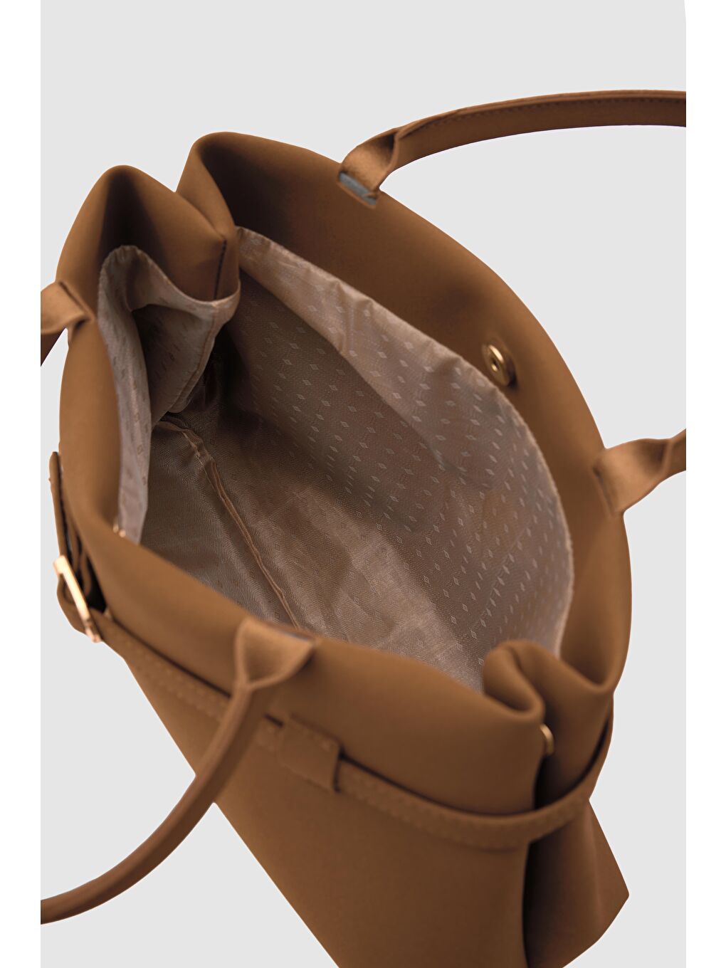 Kahverengi Mussel Süet Omuz Çantası Taba-7