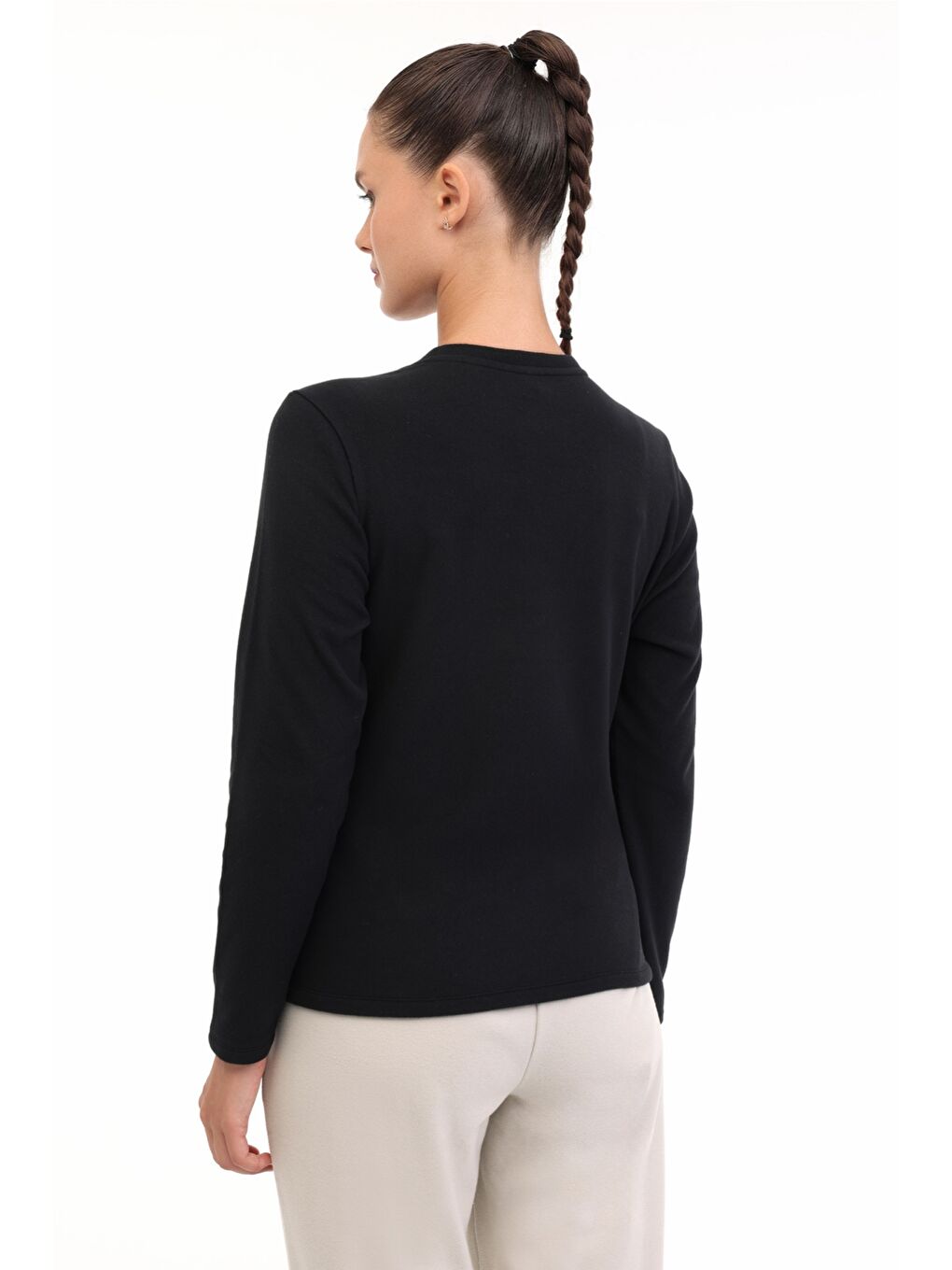 WB 7 BEYZA POLAR 5PR Siyah Kadın Polar-1