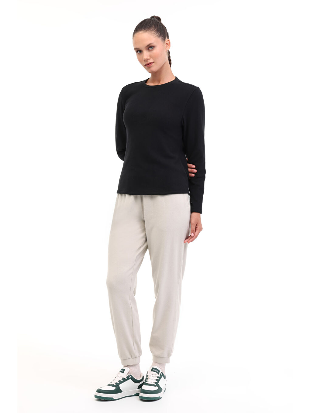 WB 7 BEYZA POLAR 5PR Siyah Kadın Polar-2