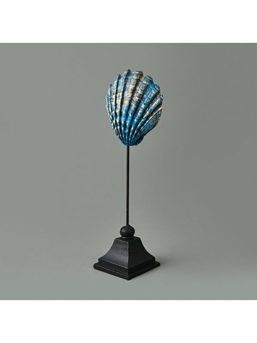 Sarı Deco Seashell Dekor - Mavi / Gold - 32 cm-2