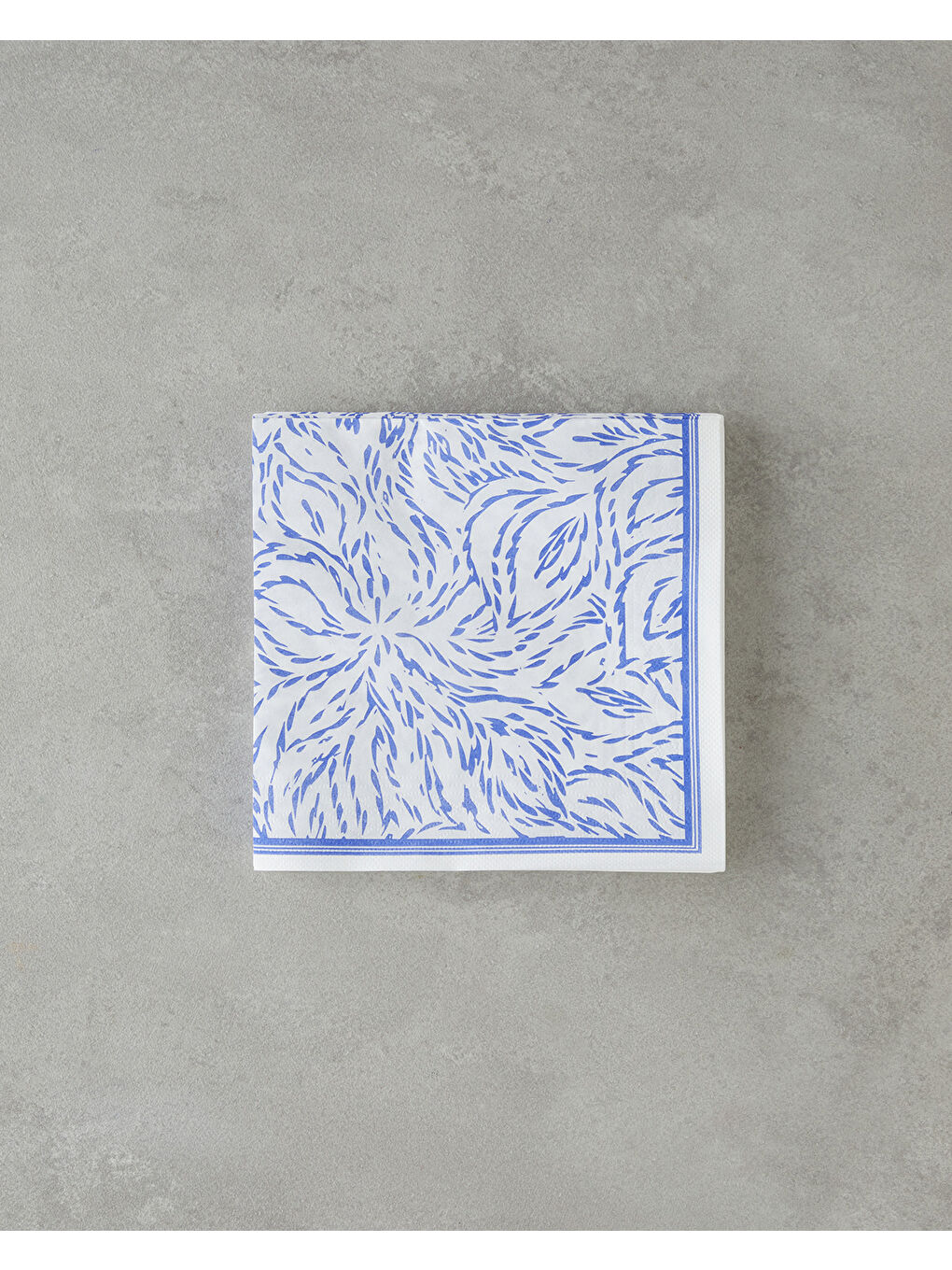 Aqualis 20'li Kağıt Peçete 33x33 cm Mavi-Beyaz