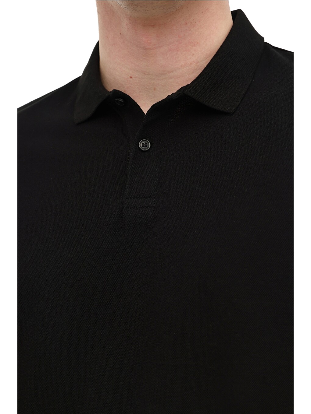 MB PAM 12SN328 Siyah Erkek Polo Yaka Kısa Kol T-Shirt-3