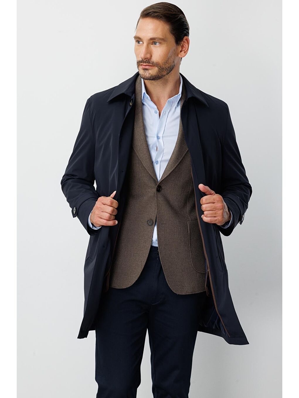 Lacivert Erkek Lacİvert Standart Std Mont-1