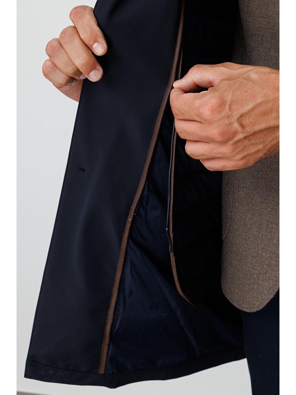 Lacivert Erkek Lacİvert Standart Std Mont-2