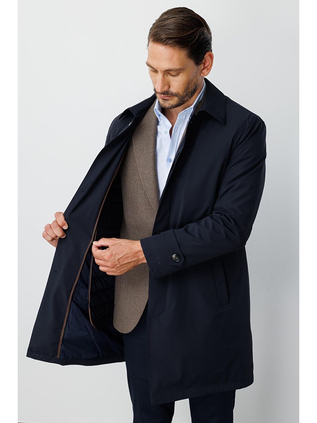 Lacivert Erkek Lacİvert Standart Std Mont-3