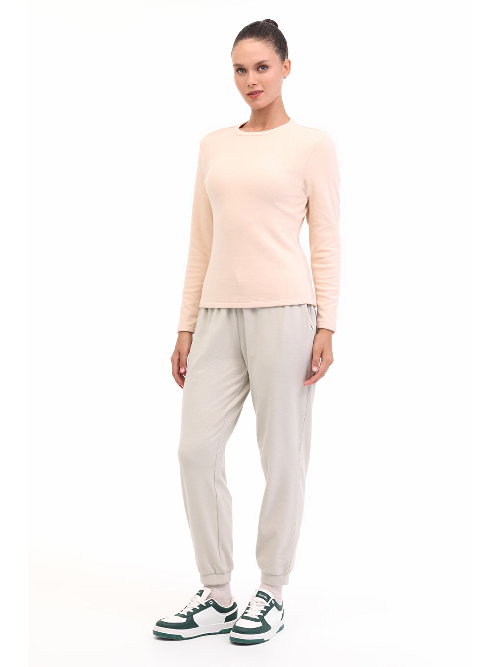 WB 7 BEYZA POLAR 5PR Bej Kadın Polar-2