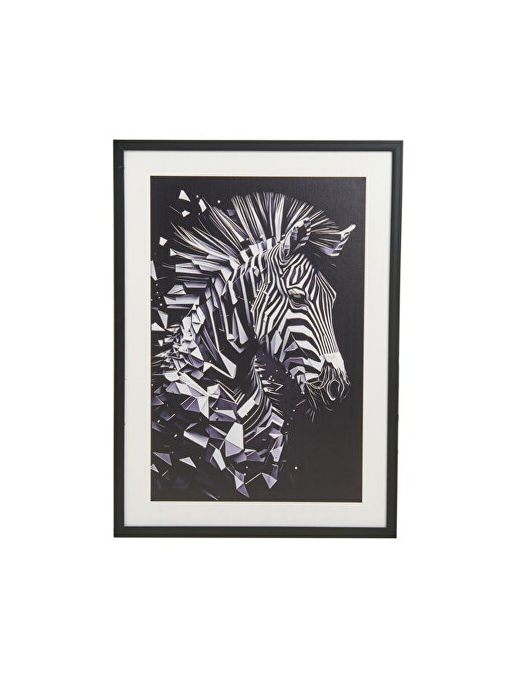 Deco Zebra Tablo - Siyah - 50x70 cm-3