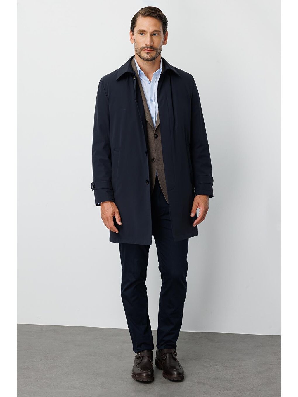 Lacivert Erkek Lacİvert Standart Std Mont-4