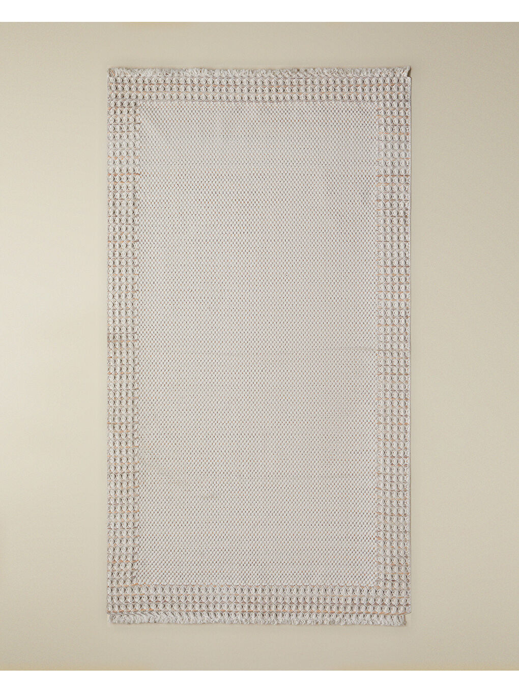 Pearly Pamuklu Dokuma Kilim 80x150 cm Turuncu-Ekru-Bej