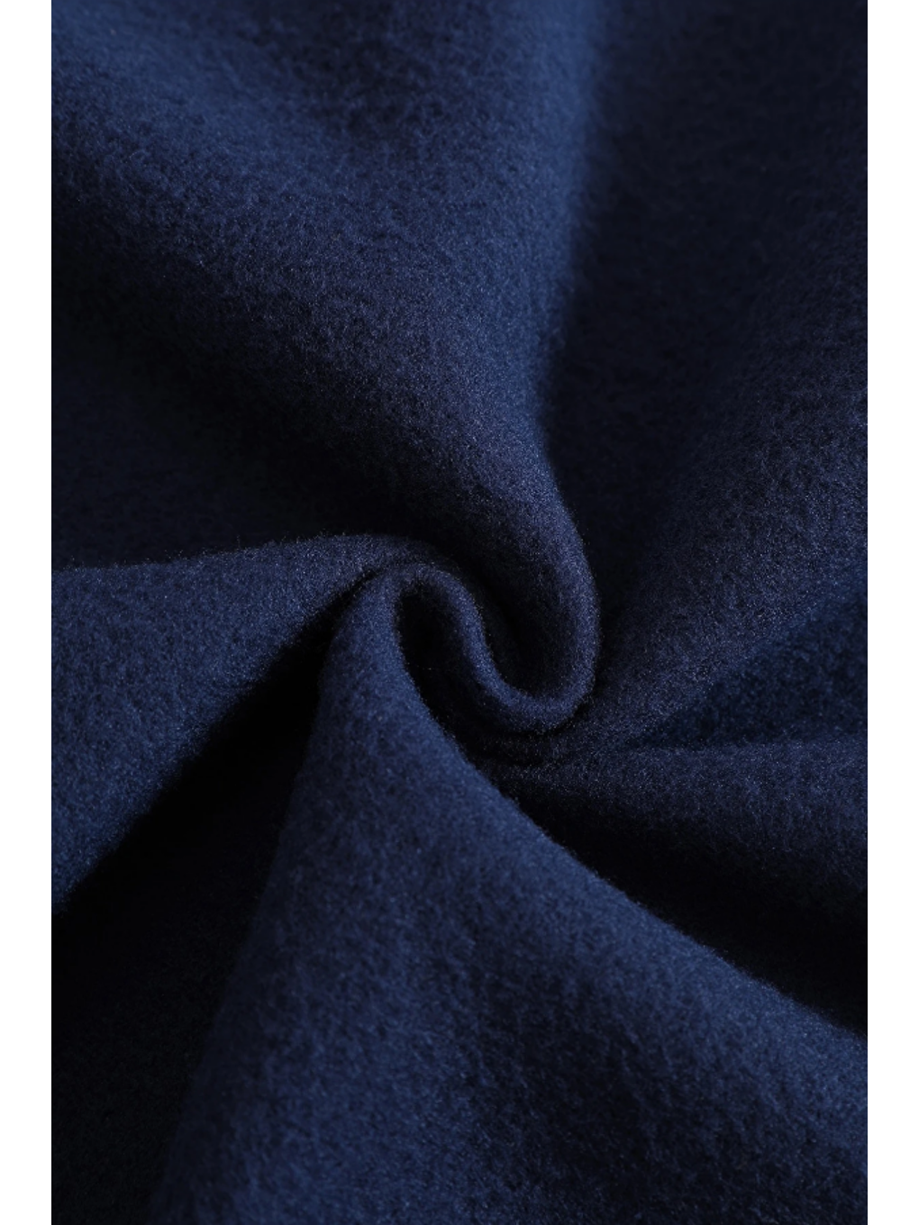 Kadın Kapüşonlu Şardonlu Lacivert Renk Crop Sweatshirt-4