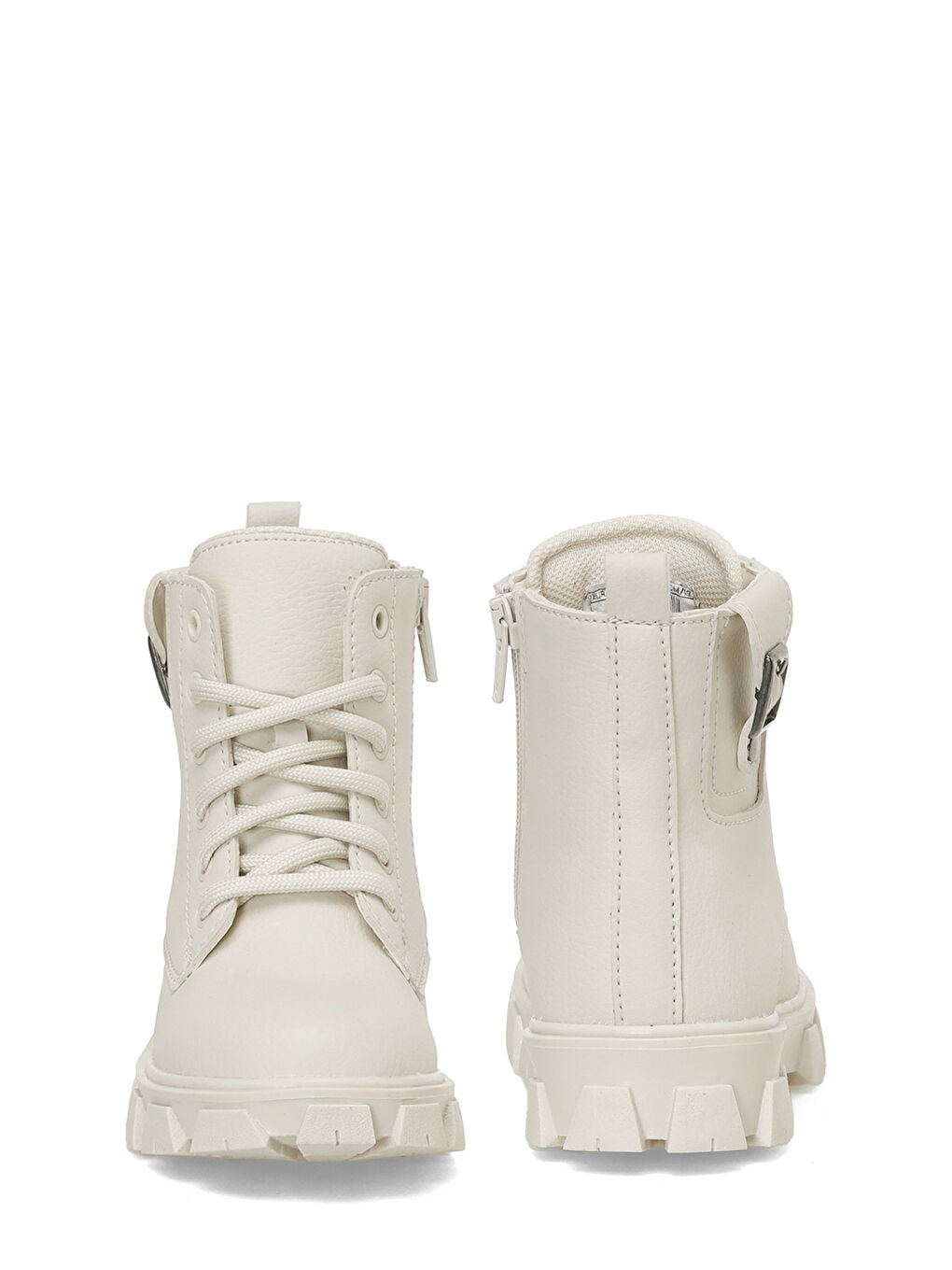 Bej BAGES.P4PR Krem Kız Çocuk Biker Bot-4