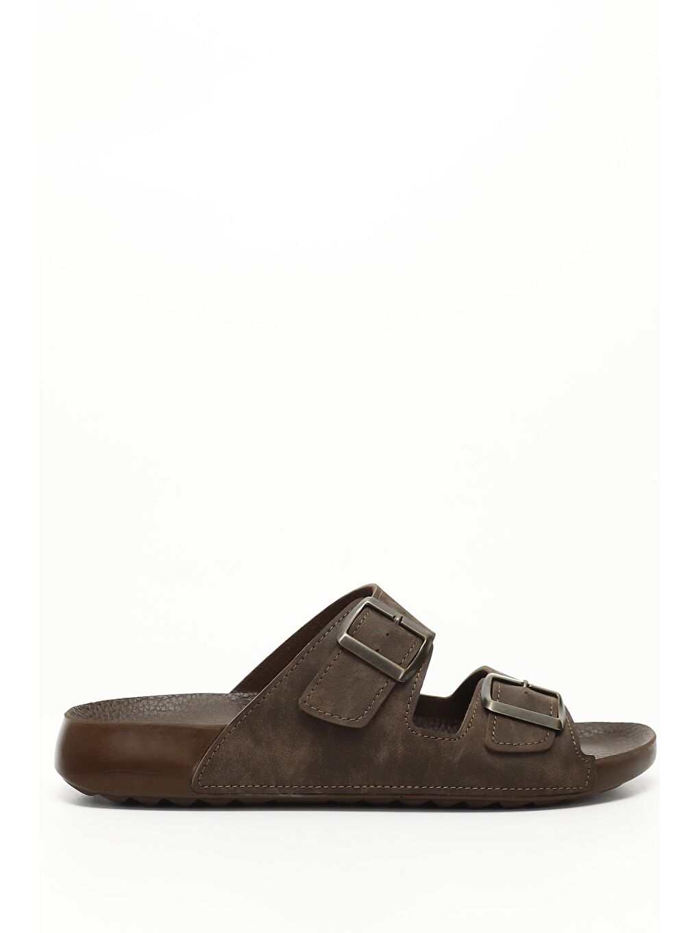 Kahverengi TÜTÜN KAHVE  Tokalı Erkek Terlik 34062