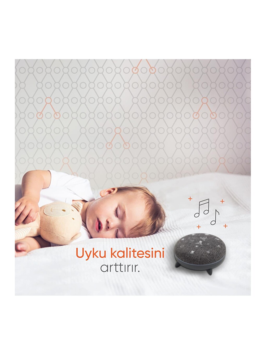 Beyaz Gürültü Bebek Hoparlörü - Uyku Ve Konsantrasyon Yardımcısı-3