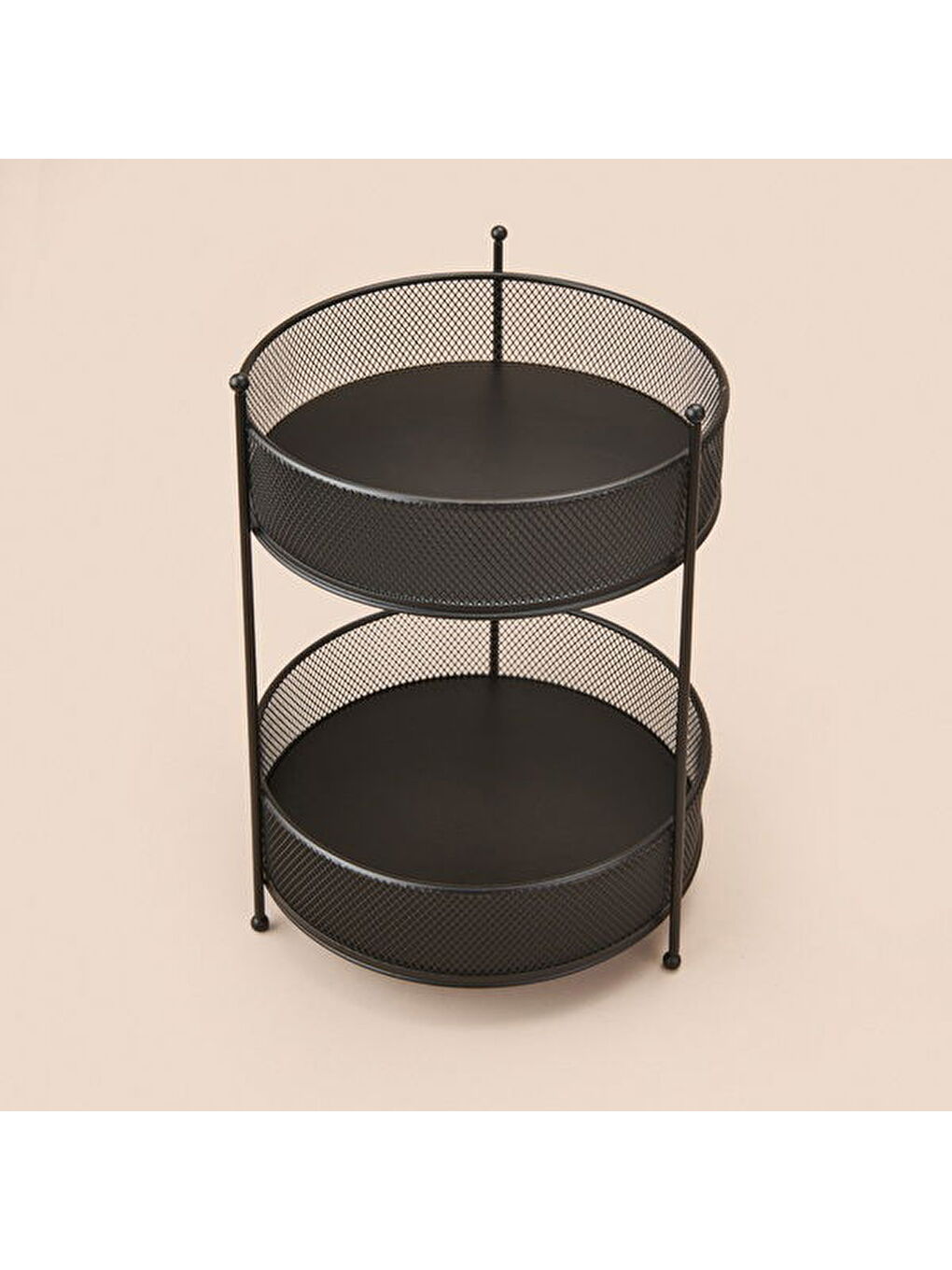 Bath İki Katlı Fileli Organizer - Siyah - 28x20 cm-3