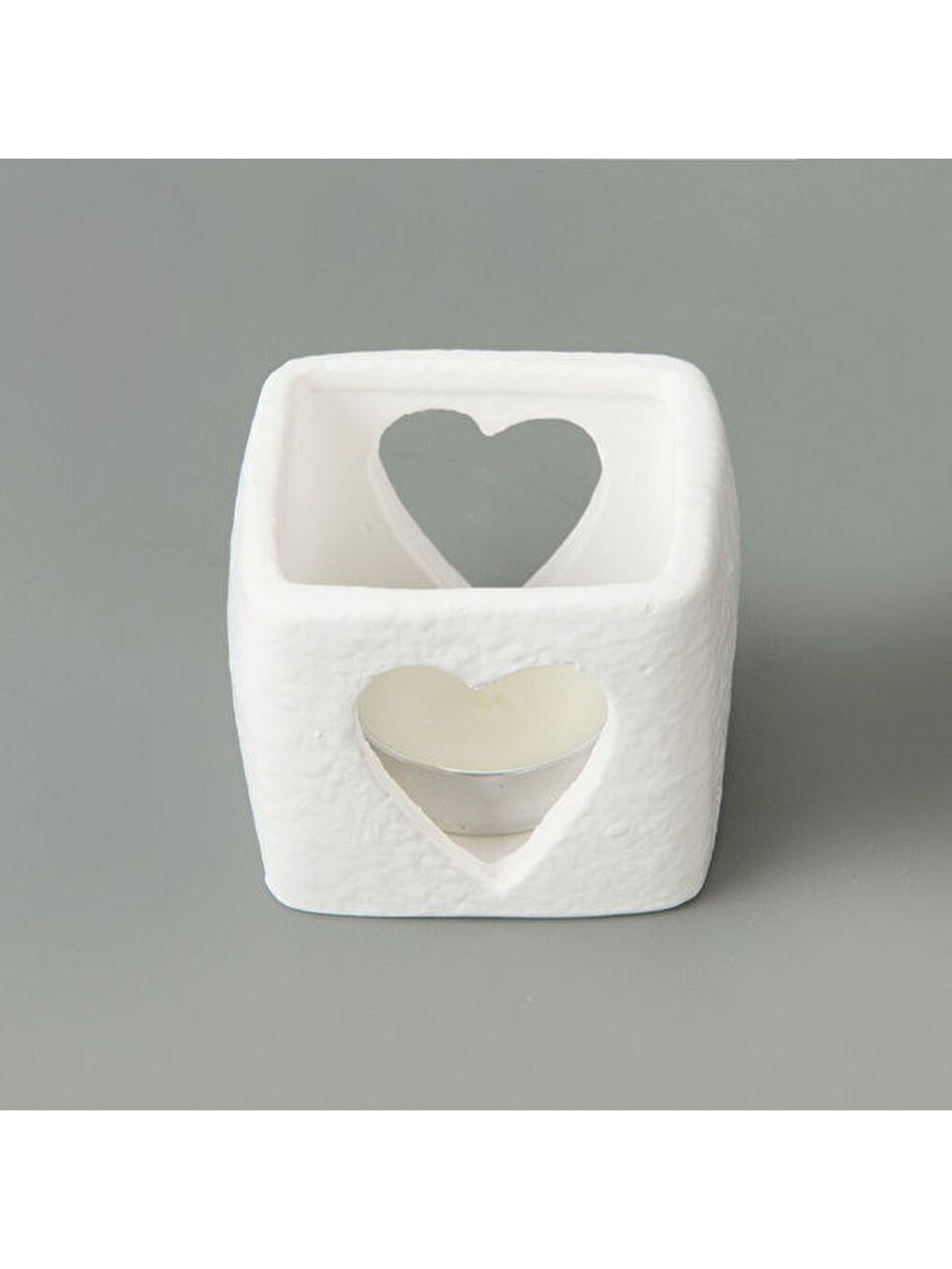 Deco Star Mumluk - Beyaz - 6x6 cm