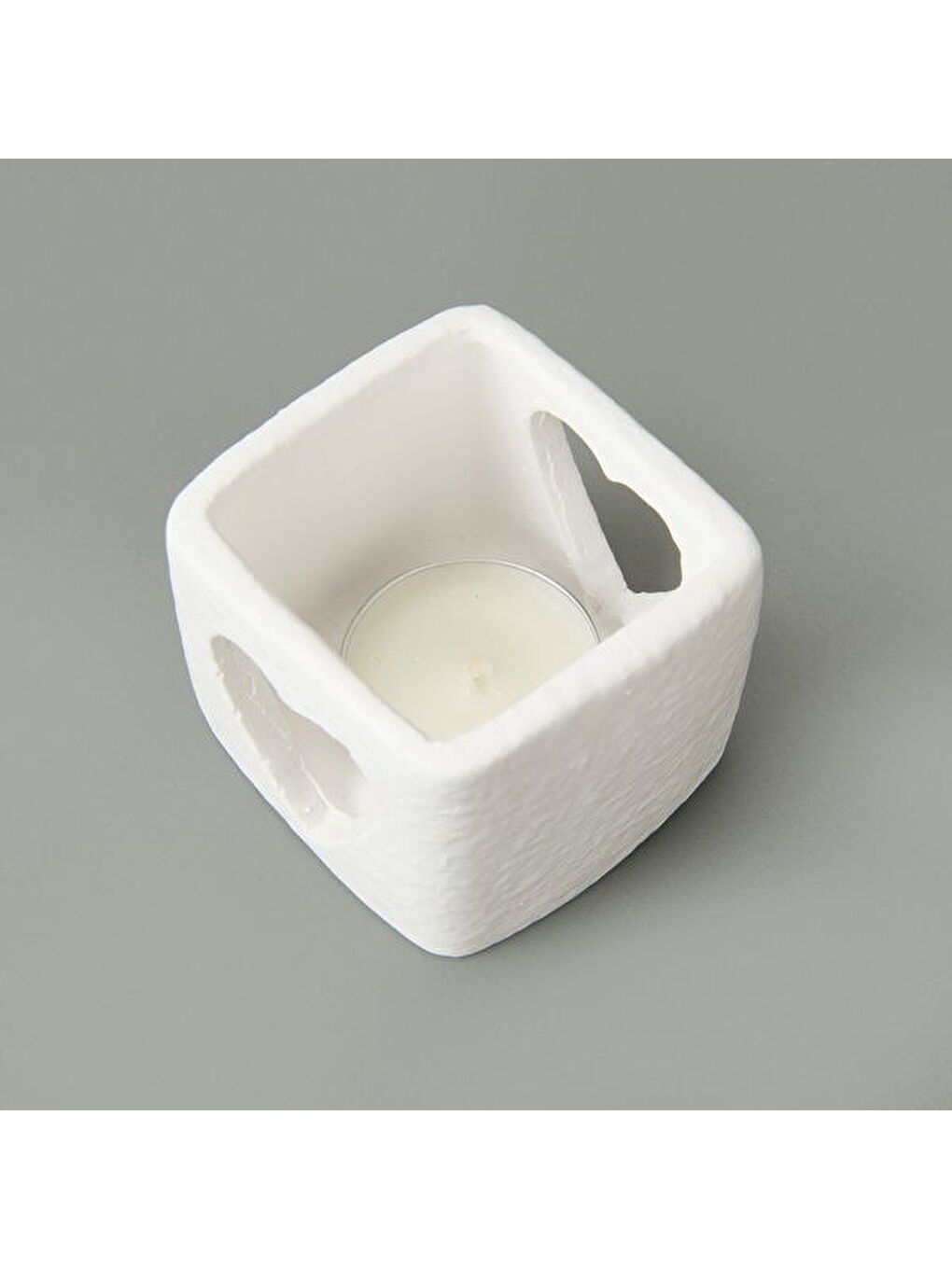 Deco Star Mumluk - Beyaz - 6x6 cm-1