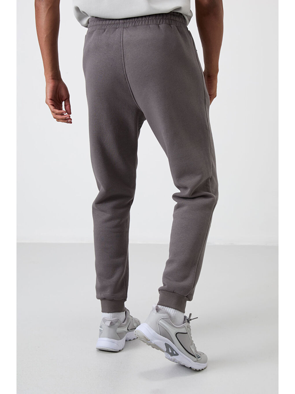 Cesar Koyu Gri Fermuar Cepli Şardonlu Jogger  Erkek Jogger Eşofman Altı - 84929-4