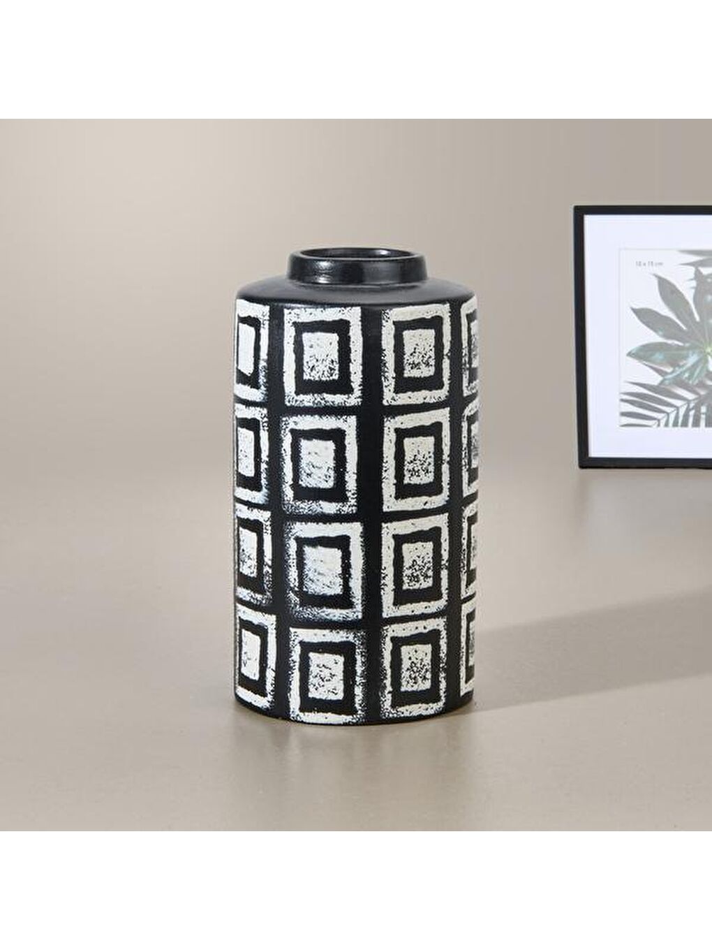 Deco Arty Vazo - Siyah - 24 cm-1