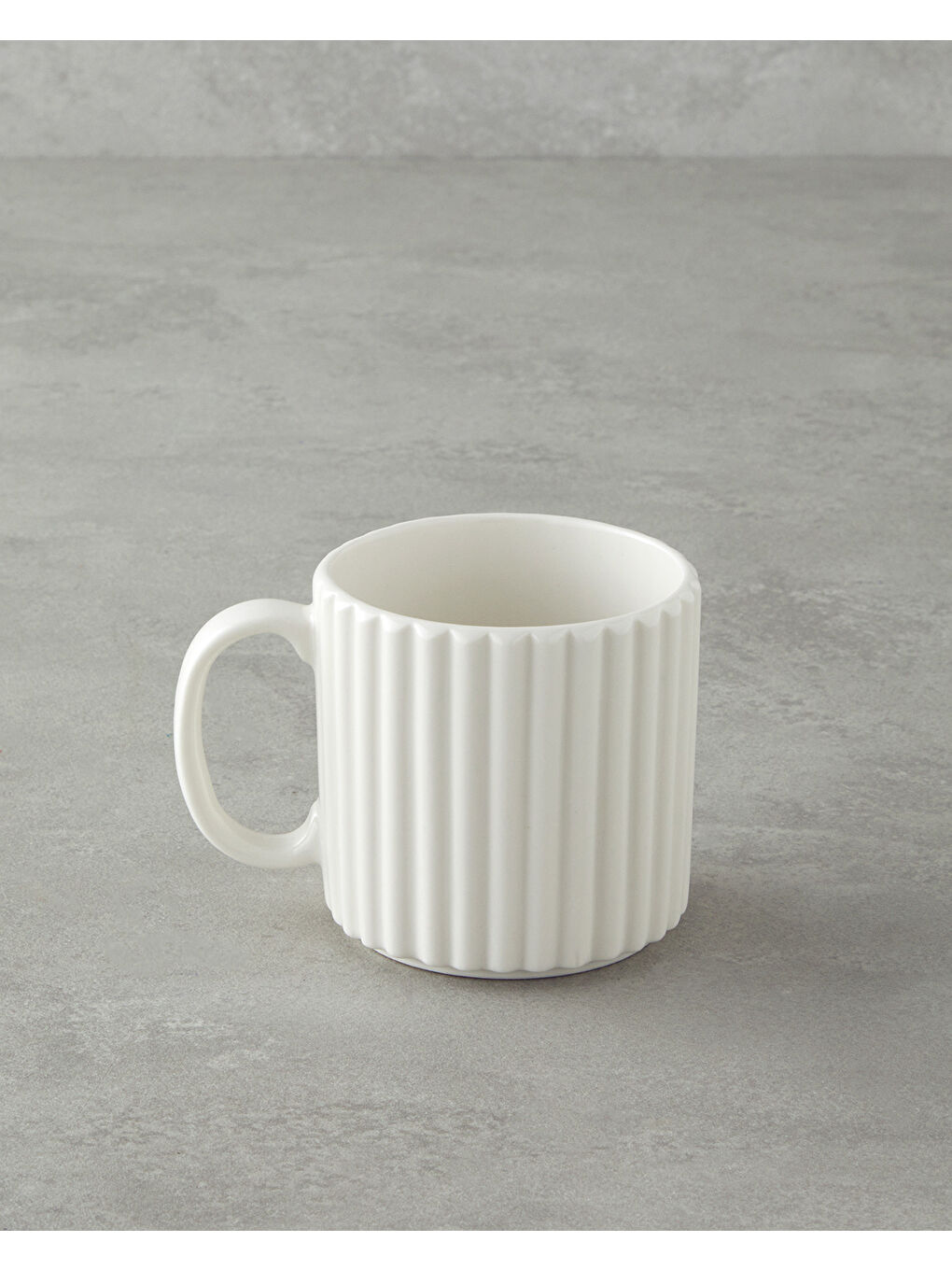 Lunara Porselen Kupa 350 ml Beyaz-1