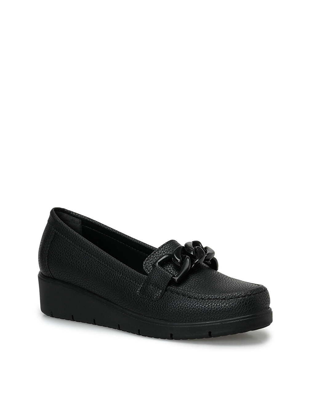 166552.z Siyah Kadın Loafer-1