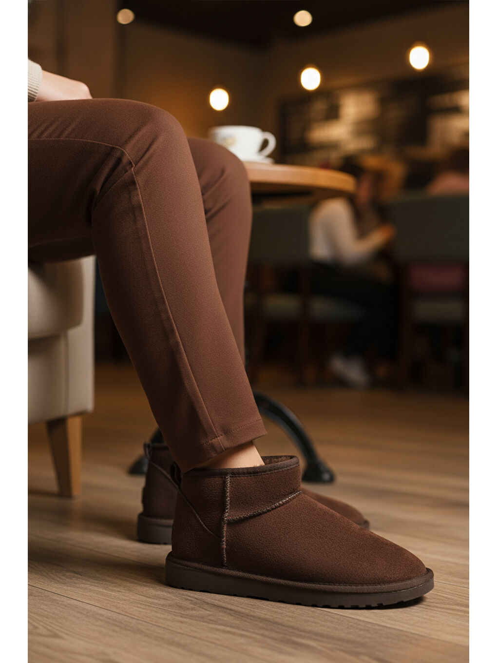 Kahverengi Kahve İçi Kürklü Soğuğa Dirençli Kadın Bot U-19 Z-2