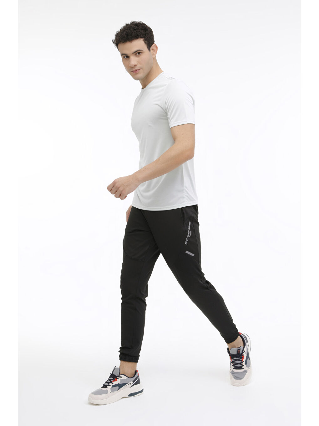 M-SN233 BSC PES T-SH 4FX Mavi Erkek Kısa Kol Tişört-1