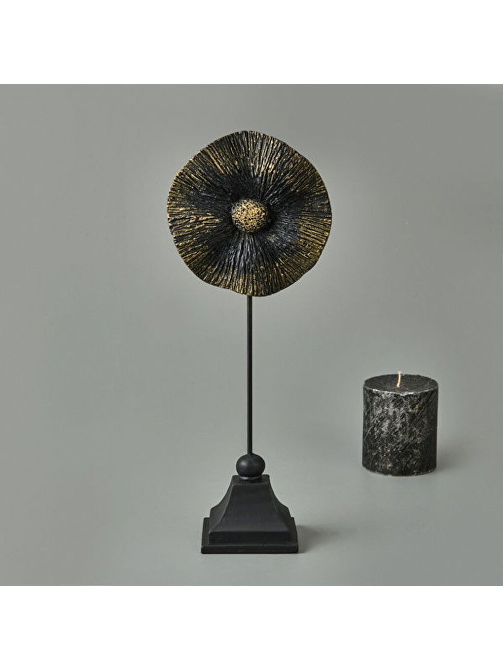 Deco Begonvil Dekor - Siyah / Gold - 32 cm-3