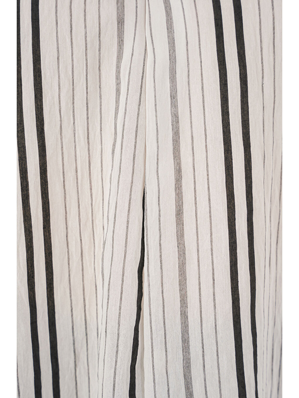 Bej Kadın Çizgili Oversize Bluz 967 - Taş-4