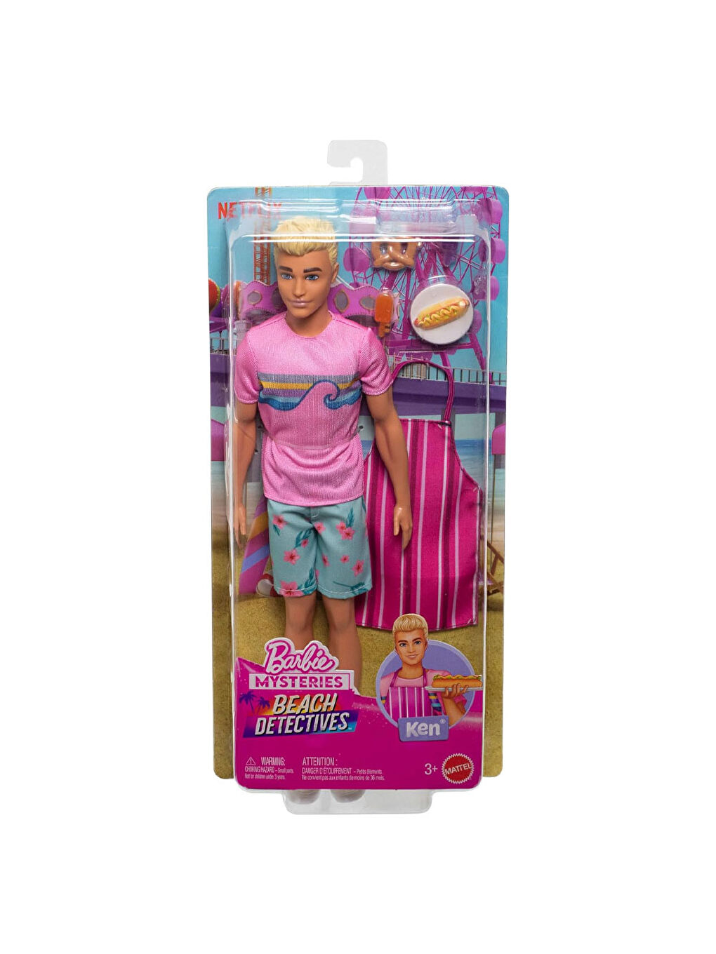 Barbie KEN Mysteries Beach Detectives Bebek ve Aksesuarları JFV65-1