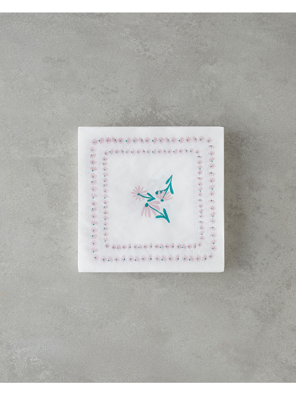 Beyaz Pudlily 20'li Kağıt Peçete 33x33 cm Renkli