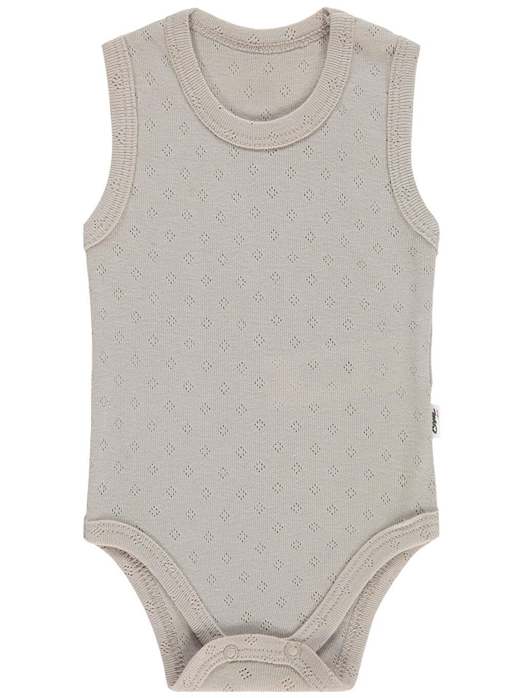 Kahverengi Baby Jakarlı 3-36 Ay Çıtçıtlı Badi - Kahve