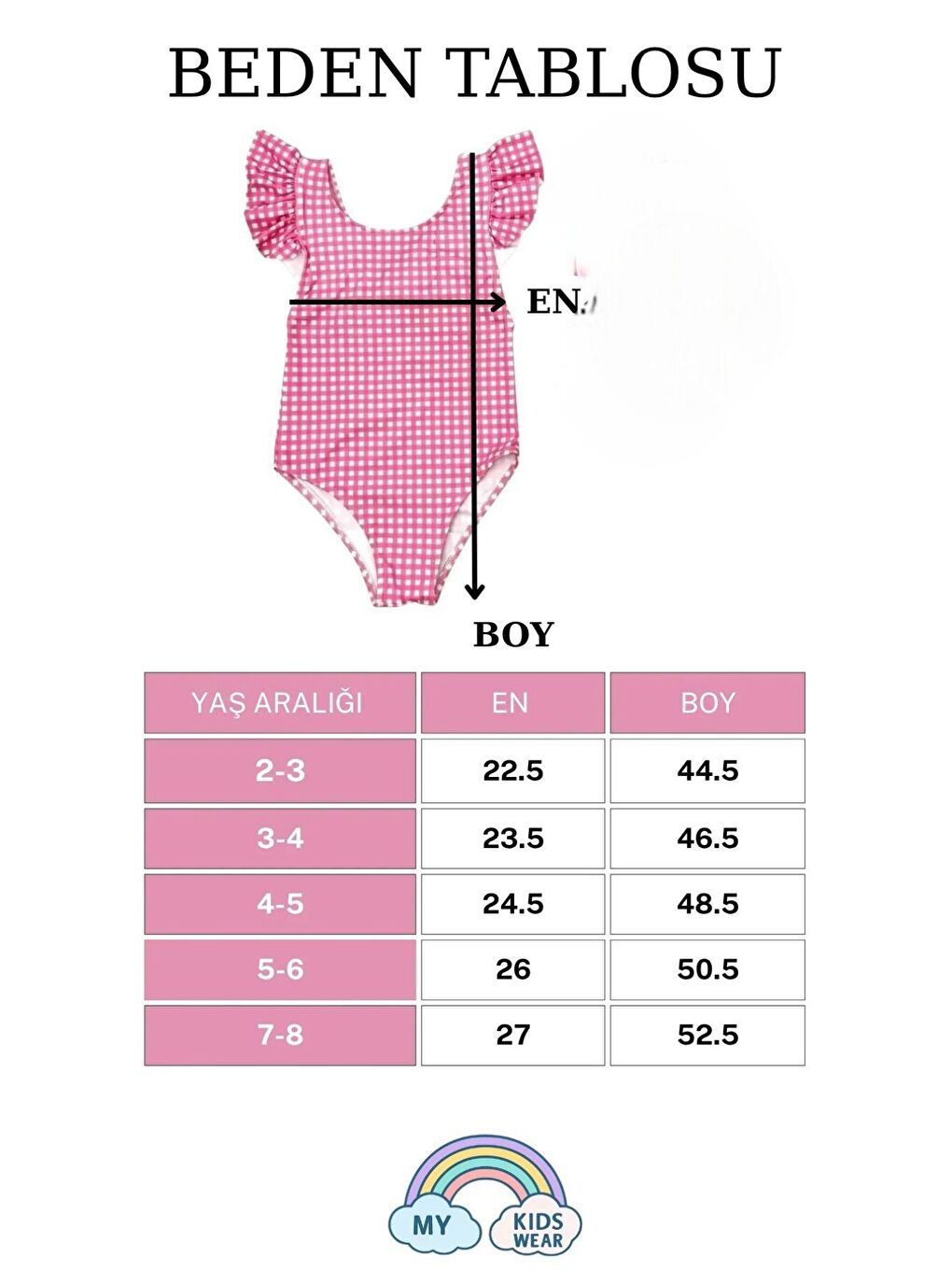 Pembe Kız Çocuk Fırfır Detaylı Tasarım Çapraz Askılı Mayo 12719-1