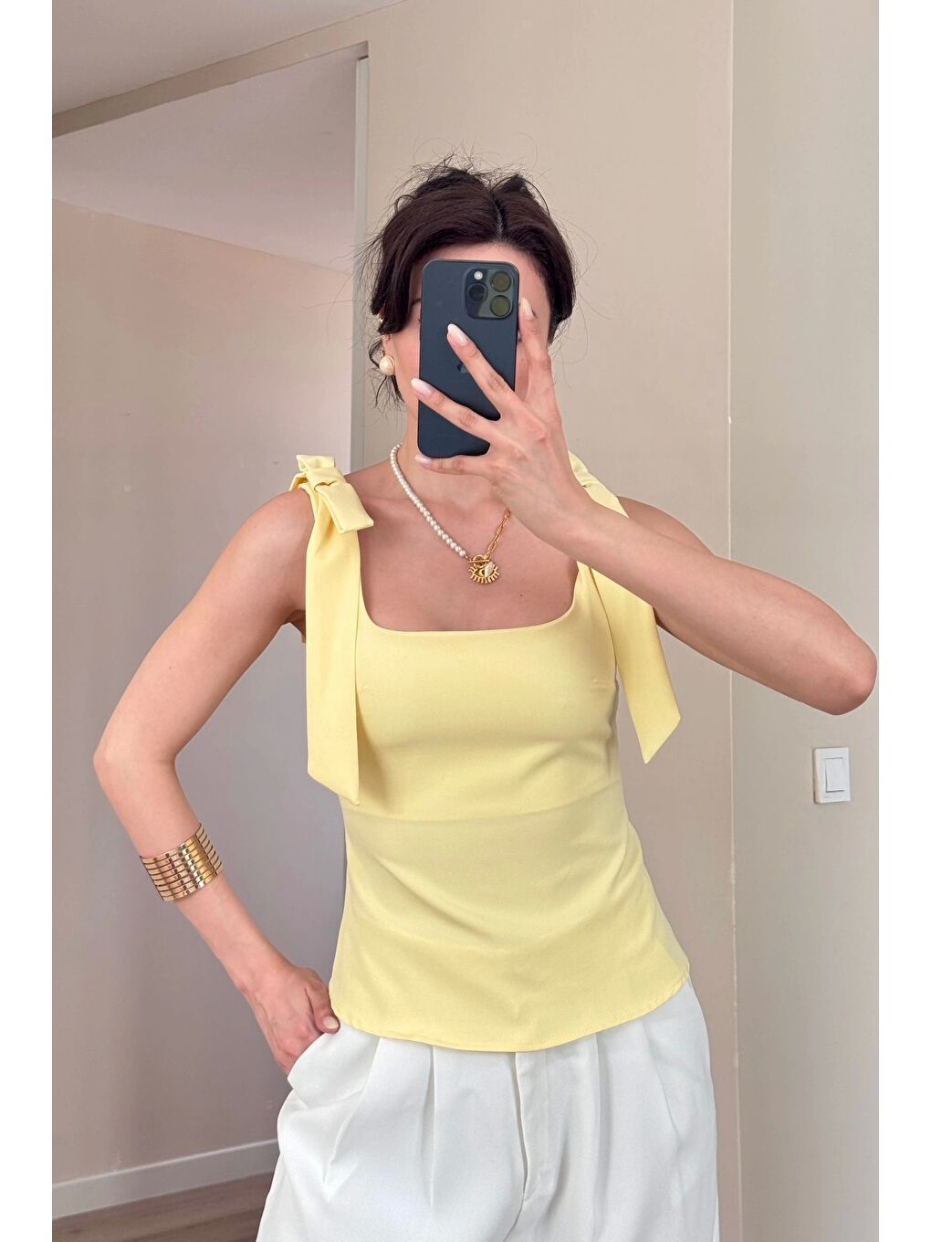 Kadın Sarı Bluz 1041-2999